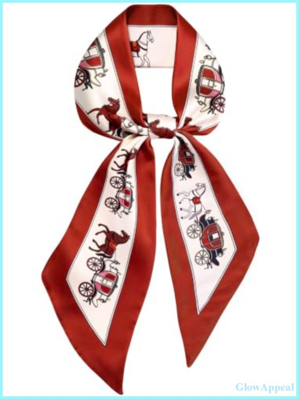 Silky Satin Skinny Scarf for Women, Versatile Hair & Neck Accessory